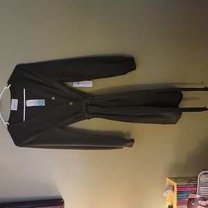 NWT French grey sweater dress, olive